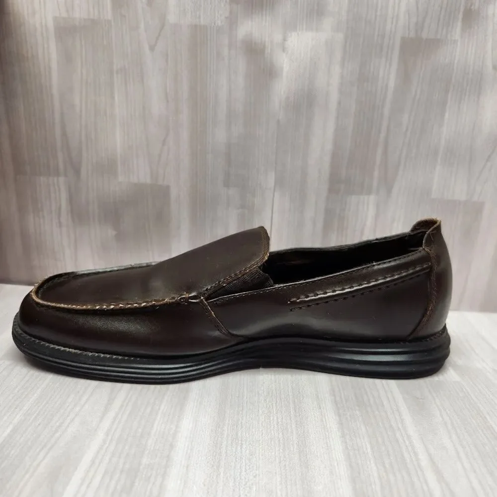 Deer Stag Andrew Mens Casual Loafers Dress Shoes Brown Size 9.5 Leather